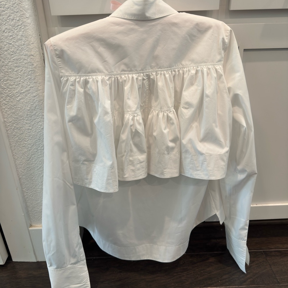 Alaia White Button-Down Shirt size 38